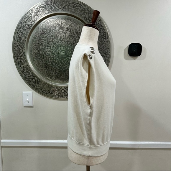 Clare V. le vest in cream with studs - Size XS - Picture 8 of 11